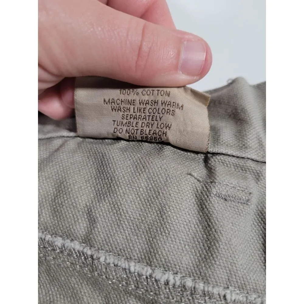 Bear River Workwear Carpenter‎ Pants Size 40x32 Beige Double Knee Utility